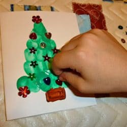 Thumbprint Christmas Tree Card