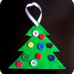 Button Tree Ornament