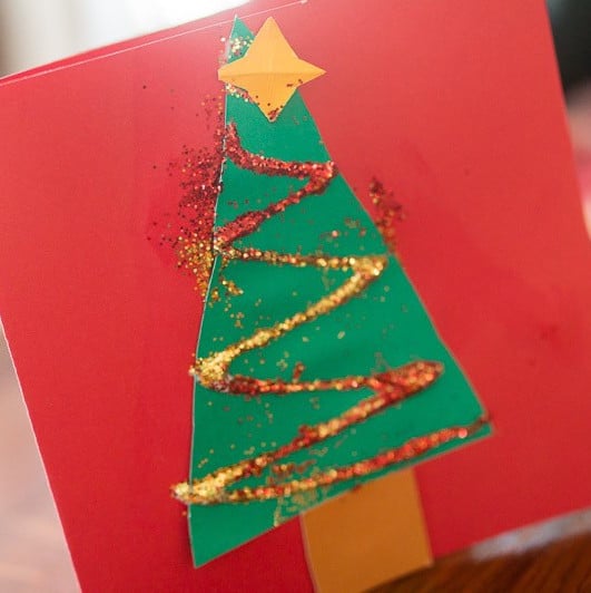 20 Homemade Christmas Cards for Kids to Make - HOAWG