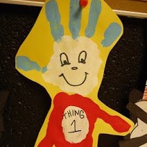 Thing 1 and Thing 2 Handprints