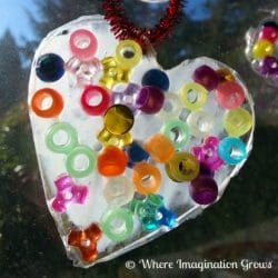Catch the sun with a cute glue sun catcher from Where Imagination Grows