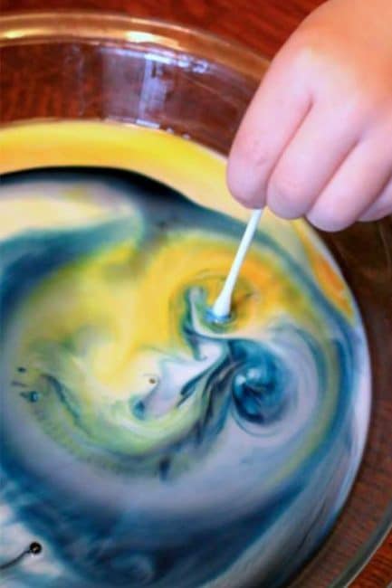 Magical Color Changing Milk Experiment for Kids to Mix Colors