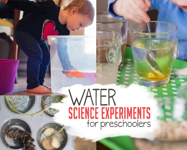 Try these fun science experiments for preschoolers that use water!