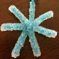 Borax Crystal Snowflakes