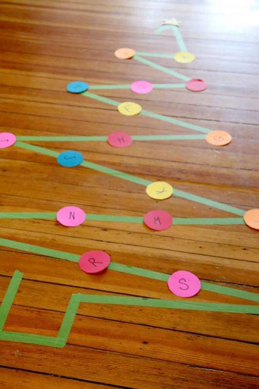 Decorate the Christmas Tree Activity with ABCs