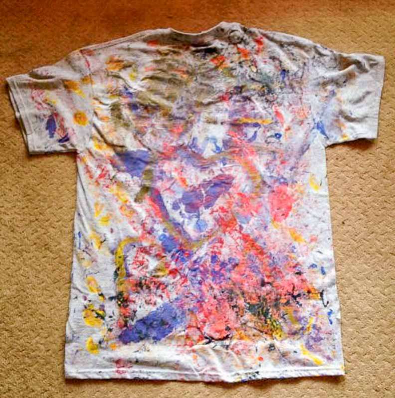 Painted T-Shirts Toddler-Style - Hands On As We Grow®
