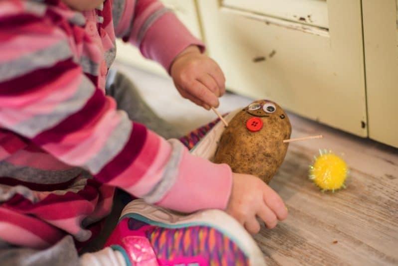 a potato craft turned friend