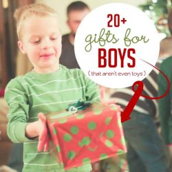 Some great non-toy gifts for boys this year!