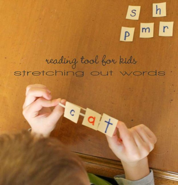 Such a simple idea! Great tool to help kids with stretching out words.