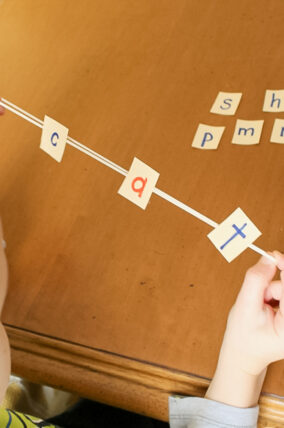 A tool to help kids with stretching out words.