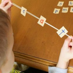 A tool to help kids with stretching out words.