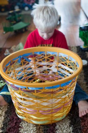 Learn to Weave & Pattern With a Clothes Basket