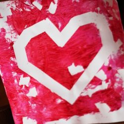 Textured Heart Painting Activity for Valentine's Day