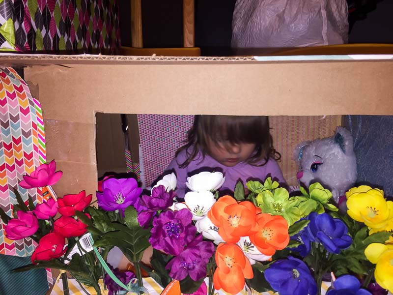 How to build a fun cardboard box fort for the kids to play in!
