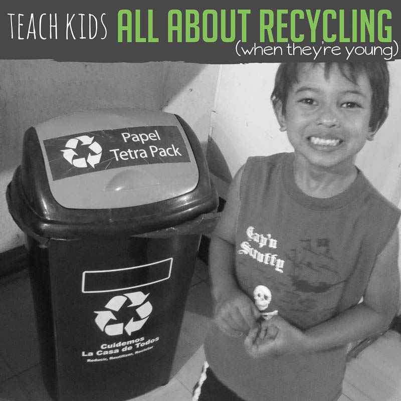 How to teach preschooler all about recycling and how to get them to help recycle