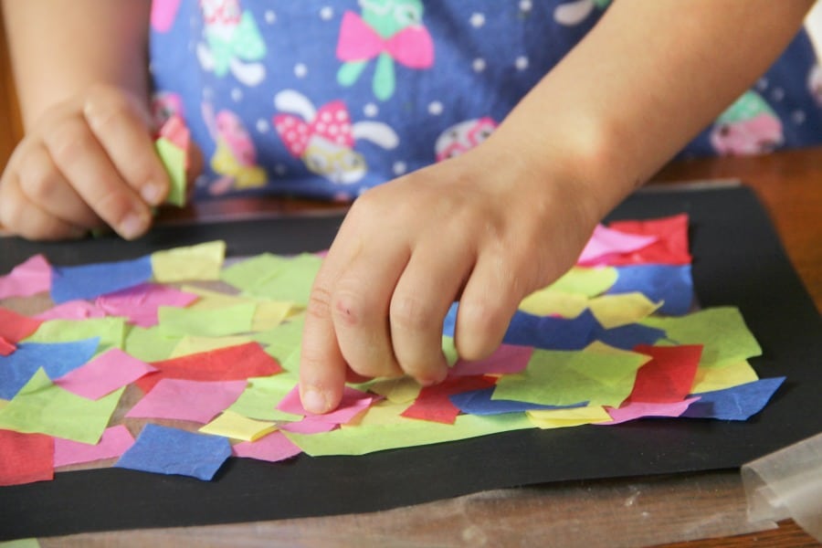 This Mother's Day suncatcher craft is perfect for mothers day and every day and kids love to make it.