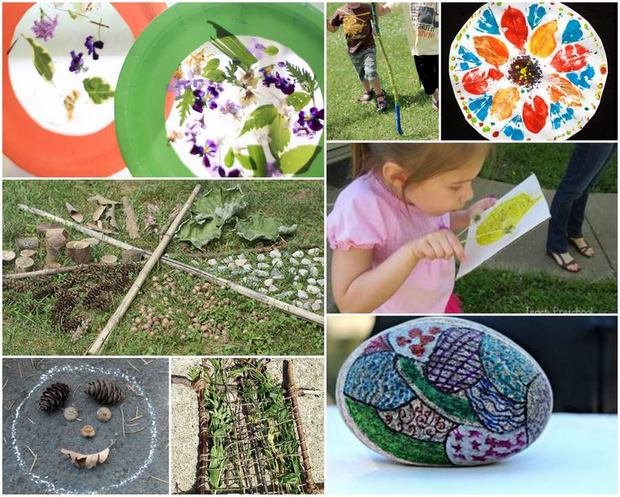 Kids can explore, find new things in nature, get creative in how you use it and just have fun with these simple nature activities to love being outside again!