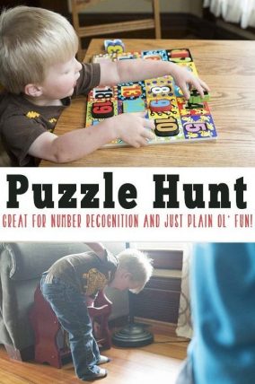 Fun puzzle game that will have your preschooler counting their way through the hunt.