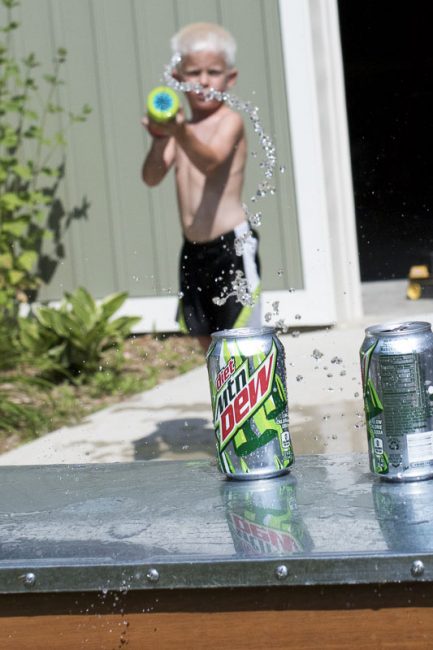 Such an easy water gun target for the kids to have fun with on a hot day