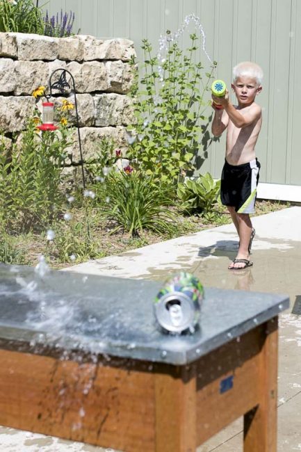 Such an easy water gun target for the kids to have fun with on a hot day