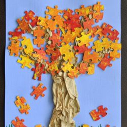 Fall Tree Puzzle Craft