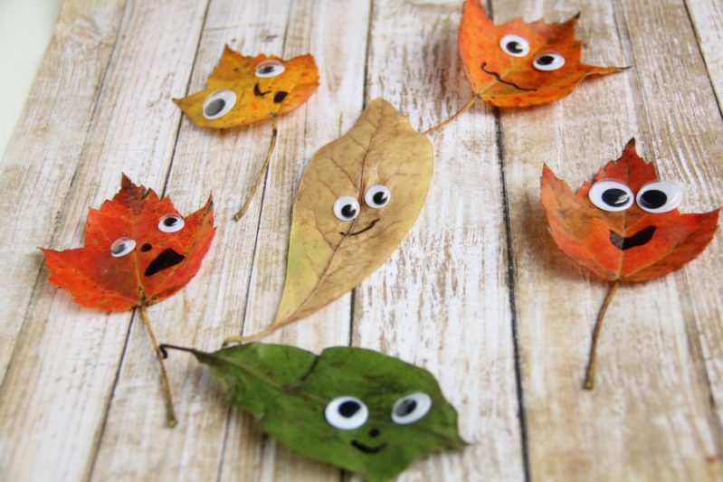 Kids of all ages will love making these leaf people as a great fall craft!