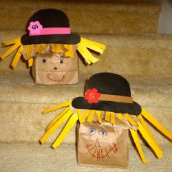 Paper Bag Scarecrows
