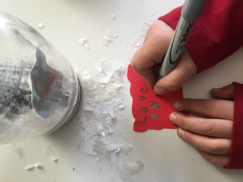 Here's a creative and simple homemade snow globe gift for kids to make.