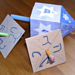 Easy Hanukkah Dreidel Craft