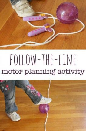 Kids will love this indoor play motor planning activity!