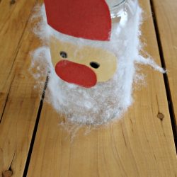 Fuzzy Santa Mason Jar Craft