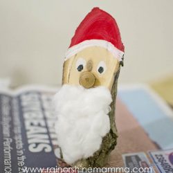 Making Santa from a Piece of Wood