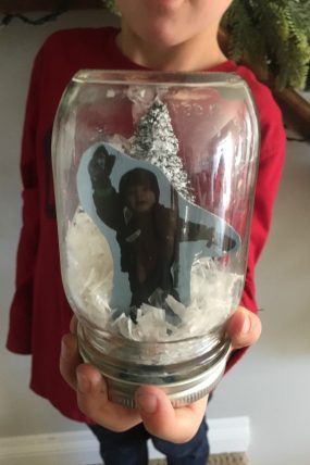 DIY Snow Globe gift for kids to make