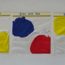 Primary Colors Squishy Bag Experiment