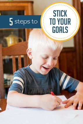How to stick to your goal of doing more activities with the kids.