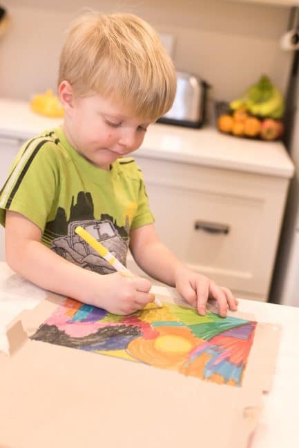 All you need is a cereal box, markers and scissors to make this super simple airplane craft for kids pretend play.