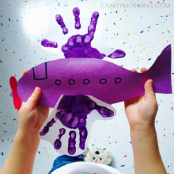Handprint Airplane Craft