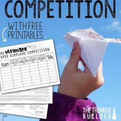 Paper Plane Competition with Free Printables