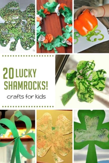 20 Lucky (and so cute!) Shamrock Crafts for Kids to Make this St. Patrick's Day