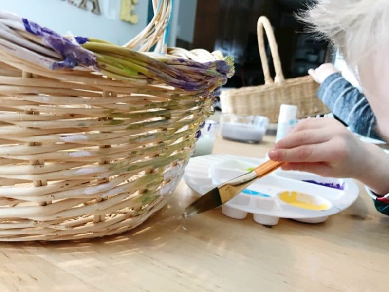 Basket Painting Process Art For Kids