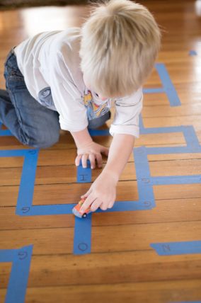 Floor Tape Letters - I Can Teach My Child!