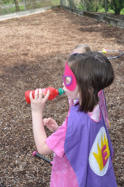 This superhero playground challenge looks like a great way to burn off energy!