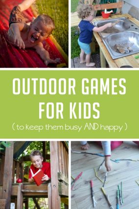 Here are some super simple outdoor games and activities to keep the kids busy this summer!