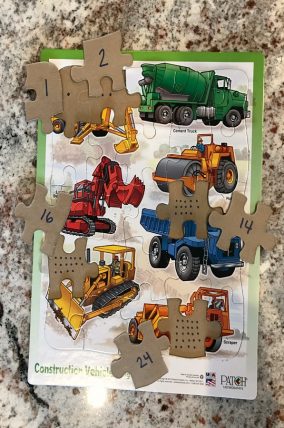Self-guided puzzle learning trick