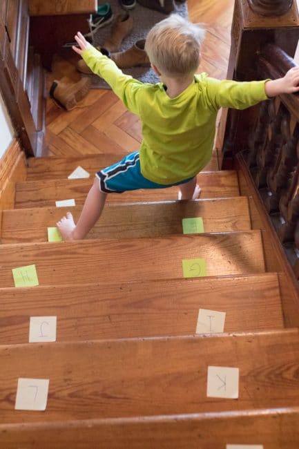 I love letter activities that get them moving, like this one!