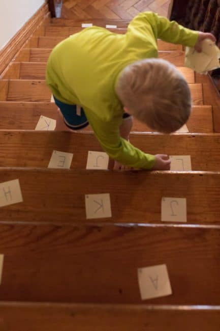 I love letter activities that get them moving, like this one!