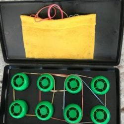 On-the-Go Geoboard Using Food Pouch Caps