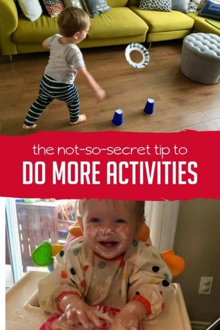 This not-so-secret tip to doing more activities with your kids is surprisingly easy.