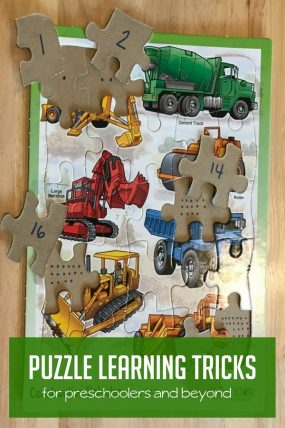 These puzzle learning tricks for preschoolers will be great for quite time!