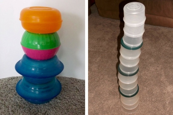 Tower building without blocks - use bowls!
